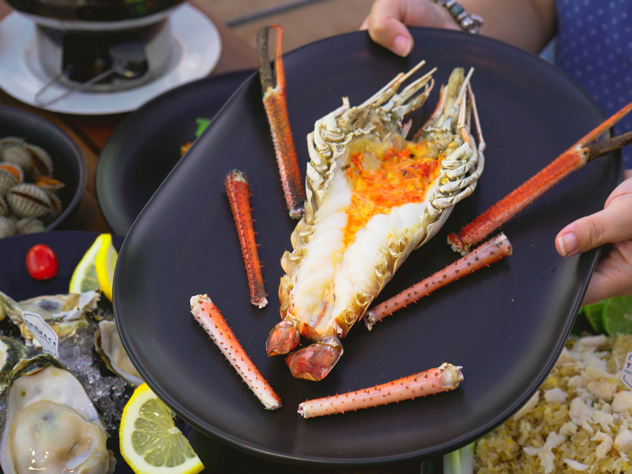 อาหารทะเลเชียงใหม่ กุ้งแม่น้ำ Terrace Seafood ซีฟู๊ดเชียงใหม่ Chaingmai Seafood