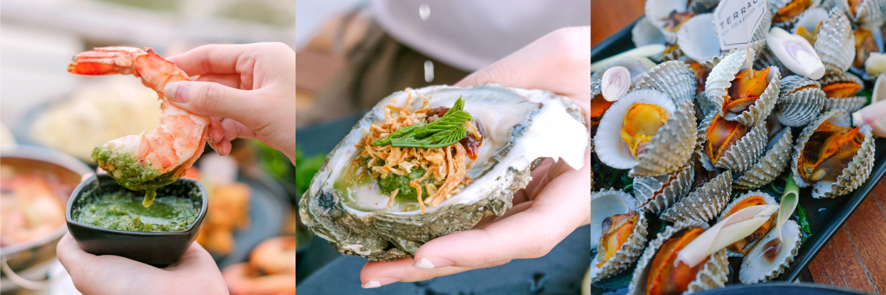 อาหารทะเลเชียงใหม่ Terrace Seafood Chiangmai บรรยากาศริมแม่น้ำปิง 180 องศา